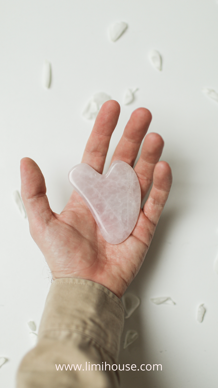 Pierre de Massage Visage – Gua Sha Rose